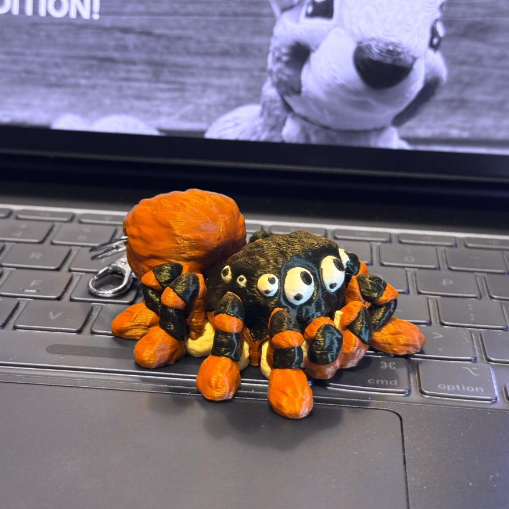 Tarantula Fidget Keychain